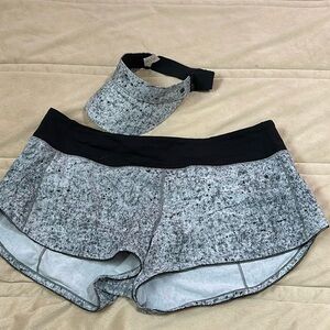 Shorts and visor set